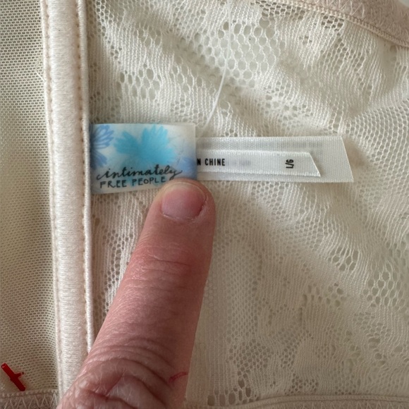 NWT Intimately Free People Lace Underwire Corset Front Hook Bustier bra large - Picture 9 of 12